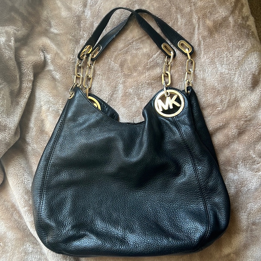 Black leather Michael Kors bag